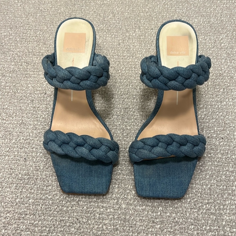 Dolce Vita Denim Braided Sandal